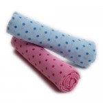 Set 3 servetele bumbac 70 x 70 cm (roz/bleu) - Grun Specht
