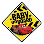Sticker cu ventuza "Bebe la bord" Cars - Disney